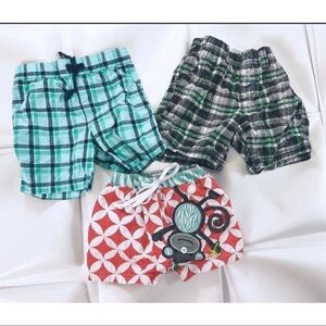 Mudpie Carters First Impressions Lot of Shorts Swim Trunks 0-6-12-18 months